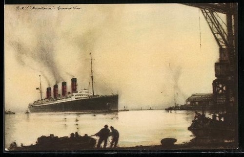 Ansichtskarte passagierschiff - ansichtskarte,