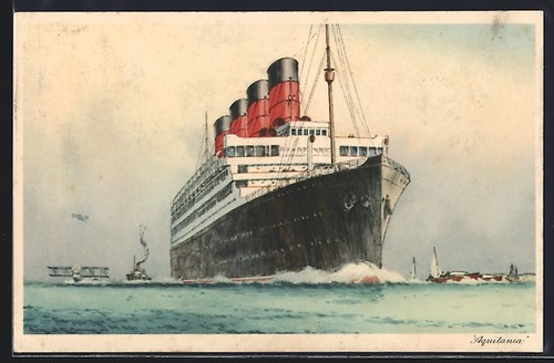 Passagierschiff mauretania - ak,