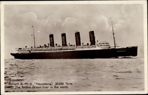 Dampfer rms mauretania - rms,