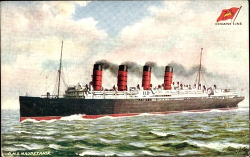 Künstler rms mauretania - ak,