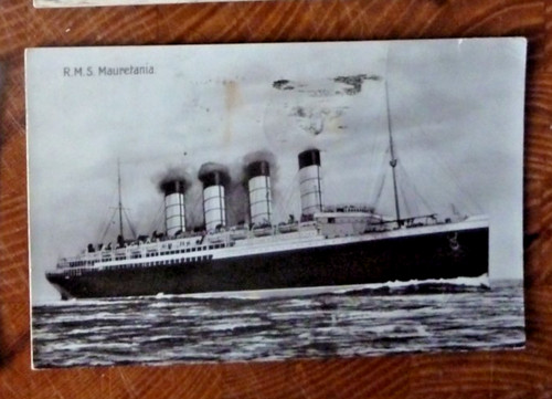 Rms mauretanien dampfschiff - ak,