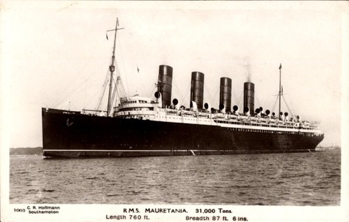 Dampfer rms mauretania - ak,