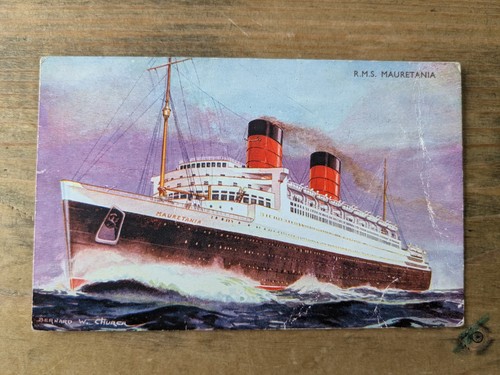 Rms mauretania postkarte - mauretania,
