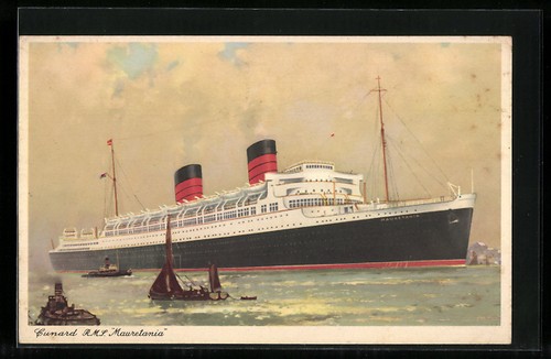 Künstler passagierschiff - künstler-ak,