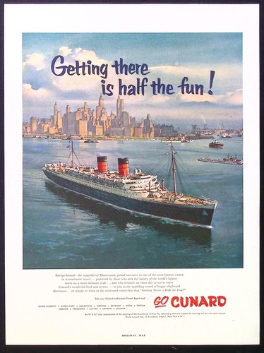 1949 cunard getting there - ad,