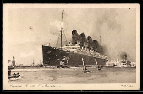 Passagierschiff m s - ak, r.m.s
