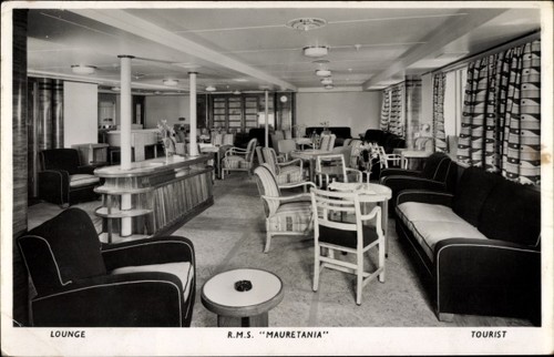 Dampfschiff rms mauretania - ak,