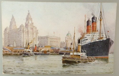 Kunst postkarte rms mauretania - postkarte,