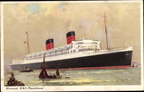 Cunard line dampfer rms - ak, line,