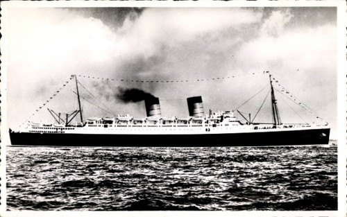 Dampfer mauretania cunard - ak, mauretania,