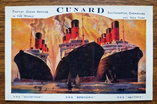 Cunard line big three liners - line,