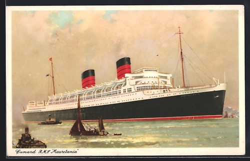 Ansichtskarte passagierschiff - ansichtskarte,