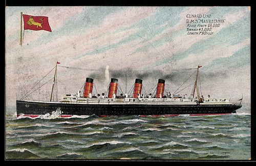 Ansichtskarte passagierschiff - ansichtskarte,