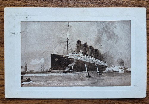 Postkarte cunard s - cunard, r.m.s