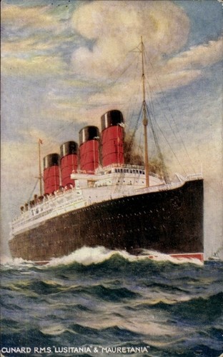 Dampfer rms lusitania - dampfer,