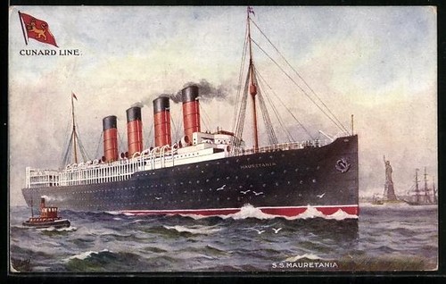 Künstler passagierschiff - künstler-ak,